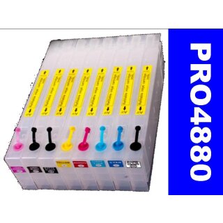 IRP860MP - 8 CISS / Easyrefillpatronen für T6071-T6079 mit Autoresettchips bzw. Chipresetter für Pro4800, Pro4880