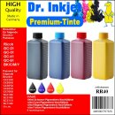 RR40 - Dr. Inkjet Komplett 400ml Set Premium Pigmentierte...