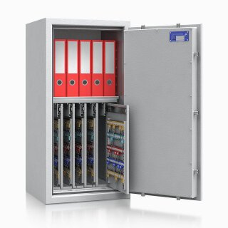ISS safe4key Schlüsseltresor grau mit 440 Haken Doppelbartschloss