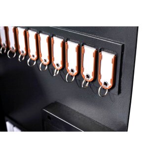 pavo High Security Magnettag Schlüsseltresor grau mit 50 Haken Elektronikschloss