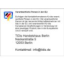 Schlüsselanhänger schwarz einseitig 25 mm - UV...