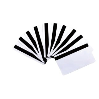 10 weiße Dr.Inkjet PVC Karten mit Magnetstreifen für Kartendrucker - beidseitig bedruckbar!