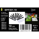10 weiße Dr.Inkjet PVC Karten mit Magnetstreifen für Kartendrucker - beidseitig bedruckbar!