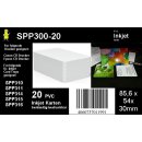 20 weiße Dr.Inkjet PVC Karte für...