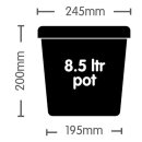 TiDis-Grow - 4x AUTOPOT - 8,5-L-TOPF FÜR DAS EASY2GROW-SYSTEM