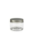 PET Tiegel Cylindrical klar 150 ml mit Alu Schraubdeckel...