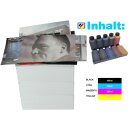 1000ml  TiDis Universal Druckertinte / Nachfülltinte für Brother Drucker - 400ml schwarz und je 200ml cyan, magenta, yellow