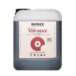 BioBizz Top Max 5 Liter - Blütenstimulator - Verstärkt Geschmack, Nuancen und Aroma deiner Ernte