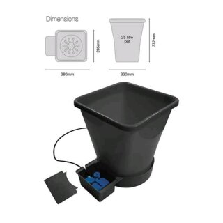 TiDis Grow – AutoPot Einzelmodul 1 Topf XL – Schale + AquaValve5