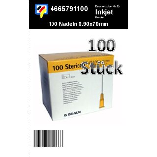 100er Packung Nachfüllnadeln, Refillnadel 0,90 x 40mm (Standard)