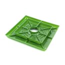 TiDis Grow – FloraFlex Matrixsystem 10 cm quadratisch – 12er-Pack (Pad + Cap + Überwurfmutter)