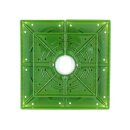 TiDis Grow – FloraFlex Matrixsystem 10 cm quadratisch – 12er-Pack (Pad + Cap + Überwurfmutter)