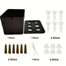 TiDis Grow – Hydroponik Set für die Anzucht von Setzlingen - Ausführung in schwarz