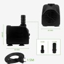 TiDis Grow – Mini Wasserpumpe 10W 600L/H Tauchpumpe Teichpumpe Brunnenpumpe Aquariumpump mit 4 Saugnäpfen, maximale Sprühhöhe 1.25M, 220V, 50HZ