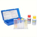 Pool Test Kit für Chlor + pH | Wassertester mit Flüssigreagenzien/Lösungen für Chlor und pH | Testkit für schnelle Bestimmung der Wasserwerte | inkl. Aufbewahrungsbox und deutscher Anleitung