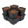WILMA – Growsystem 4 Groß (4 × 11L) – 75×75×20 cm