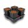 WILMA – Growsystem 4 XL (4 × 25 L) – 90 × 90 × 20 cm