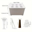 TiDis Grow – Hydroponisches Sämlings-Starterset in praktischer 6er Box
