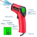TiDis-Grow -Präzises Infrarot Thermometer mit LCD Anzeige - Infrarot-Bereich -58°F bis +932°F,