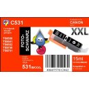 CLI-531BK Schwarz TiDis Ersatzrpatrone mit 15ml...