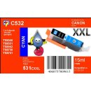 CLI-531C Cyan TiDis Ersatzrpatrone mit ca.15ml...