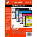 PGI1500 XL Multipack - TiDis Ersatzdruckerpatronen je 1x...