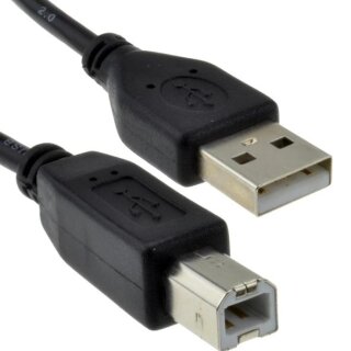 3 m USB Druckerkabel - goobay USB 2.0 AUSB 2.0 B Kabel 3 m schwarz