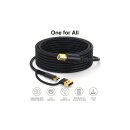 1 m - 2in1 USB Druckerkabel - USB-A & C zu USB-B Hochgeschwindigskeitskabel