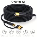 1 m - 2in1 USB Druckerkabel - USB-A & C zu USB-B Hochgeschwindigskeitskabel