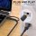 1 m - 2in1 USB Druckerkabel - USB-A & C zu USB-B Hochgeschwindigskeitskabel