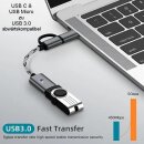 2-in-1 OTG-Adapterkabel USB 3.0 zu Micro-USB Typ C...