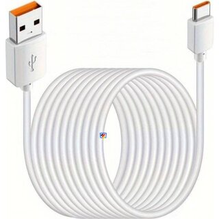 Ladekabel USB-A auf USB-C Schnellladekabel 5 m für das Handy, Smartphone  oderTablet