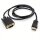 DisplayPort-auf-VGA-Adapter - 1,8m kompatibel mit Lenovo, Dell, HP, ASUS und anderen Marken