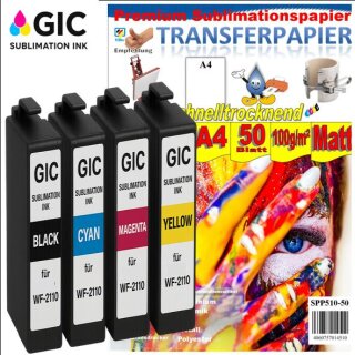 T16 / T16XL - Unser Spar-Sublimationsstarterpaket für Epson Drucker mit den T16 / T16XL - 4 Sublimationspatronen & Sublimationspapier im Komplettpaket