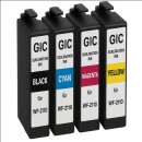 T16 / T16XL - GIC Sublimationspatronen Multipack mit je 1x B/C/M/Y