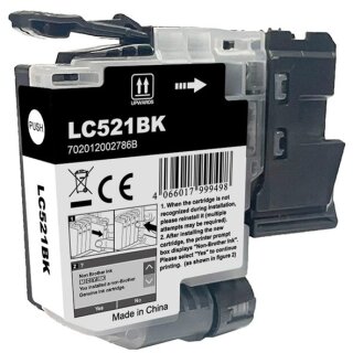 LC521 Black - BestPrice Ersatzpatrone mit ca. 500 Seiten Druckleistung