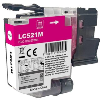 LC521 Magenta - BestPrice Ersatzpatrone mit ca. 500 Seiten Druckleistung