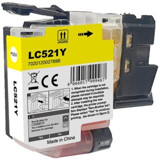 LC521 Yellow - BestPrice Ersatzpatrone mit ca. 500 Seiten Druckleistung