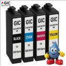 604XL Multipack mit 4 GIC Sublimationspatronen B/C/M/Y -...
