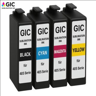 405XL Multipack mit 4 GIC Sublimationspatronen B/C/M/Y - ersetzt C13T05H64010
