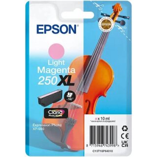 Epson 250 Lightmagenta XL Druckerpatrone mit 10ml Inhalt für ca. 740 Seiten Druckleistung - C13T16P64010