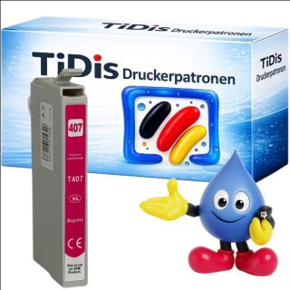 BMW407 Magenta Best Price kompatible Druckerpatrone mit 26 ml Inhalt für ca. 2.000 Seiten Druckleistung - ersetzt C13T07U340