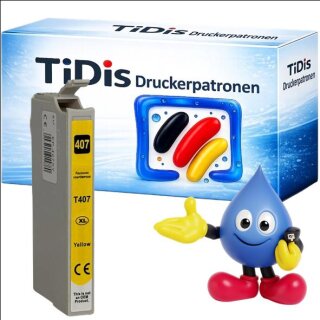 BMW407 Yellow Best Price kompatible Druckerpatrone mit 26 ml Inhalt für ca. 2.000 Seiten Druckleistung - ersetzt C13T07U440