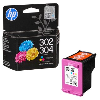 HP302 / HP304 Original Druckerpatrone B7RT6AE color mit ca. 100 Seiten Druckleistung nach Iso