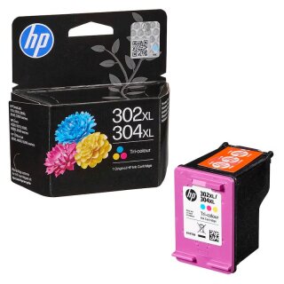 HP302 / HP304 XL Original HP Druckerpatrone B7RT8AE color mit ca. 300 Seiten Druckleistung nach Iso