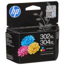 HP302 / HP304 XL Original HP Druckerpatrone B7RT8AE color...