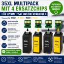 35XL - Multipack mit 4 Oneway Ersatzchips für T35XL...