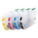 LC-421XL Nachfüllbare Druckerpatronen mit One Way Chip - je 1x CMYK