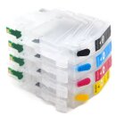 LC-421XL Nachfüllbare Druckerpatronen mit One Way Chip - je 1x CMYK