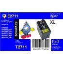 E2711 - TiDis Ersatzdruckerpatrone Black XL mit 34ml...